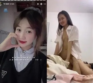 Clip Tú Uyên dễ thương làm tình vẫn mặc nguyên đồng phục